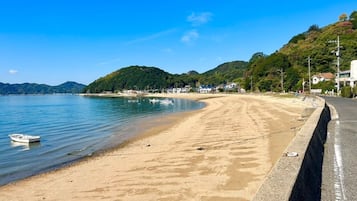 På stranden, badehåndklæder