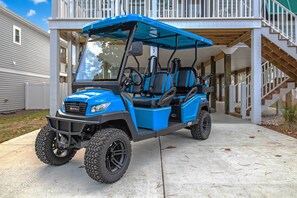 Property grounds - Saltwater Pool, Wonderful Island Retreat, 6 Seat Golf Cart Included (Oak Island)