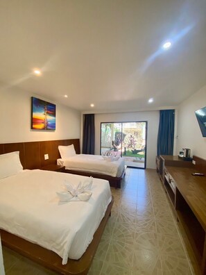 Superior-Zimmer, 2 Einzelbetten | Bettwäsche aus ägyptischer Baumwolle, hochwertige Bettwaren