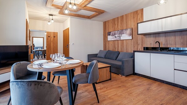 Apartament (A 12) | บริเวณนั่งเล่น | ทีวีจอแบน