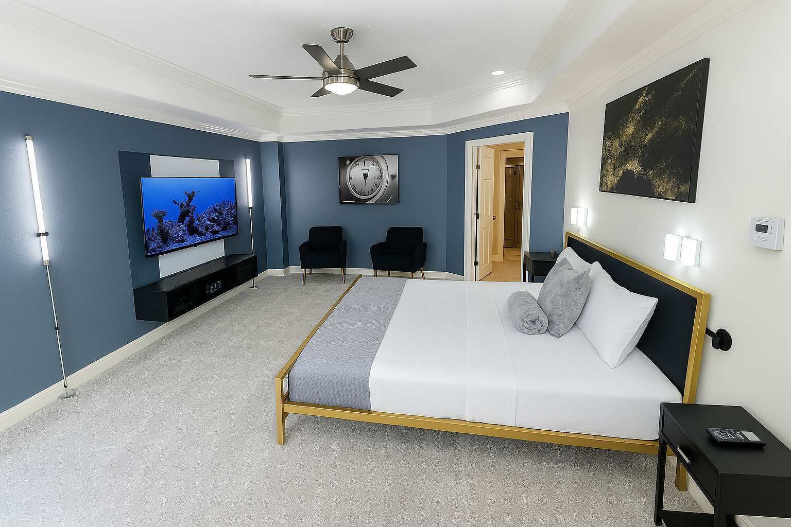 3 bedrooms, iron/ironing board, travel cot, free WiFi