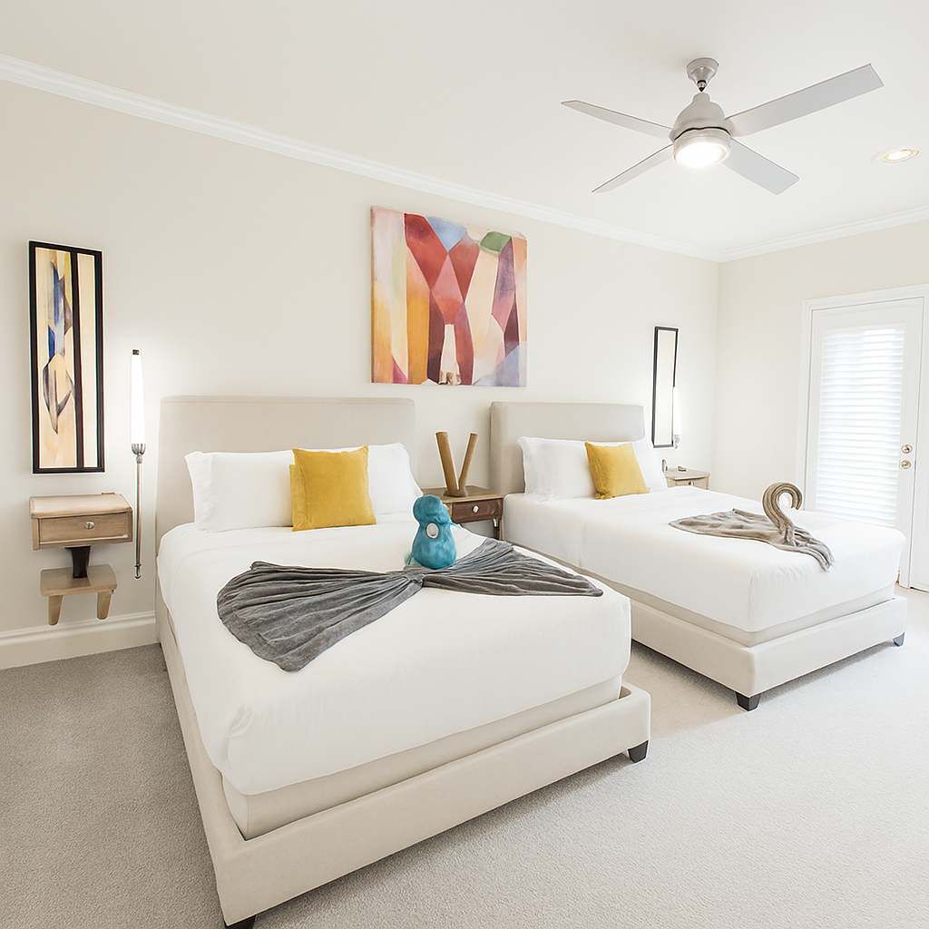 3 室のベッドルーム、アイロン / アイロン台、旅行用ベビーベッド、WiFi (無料)