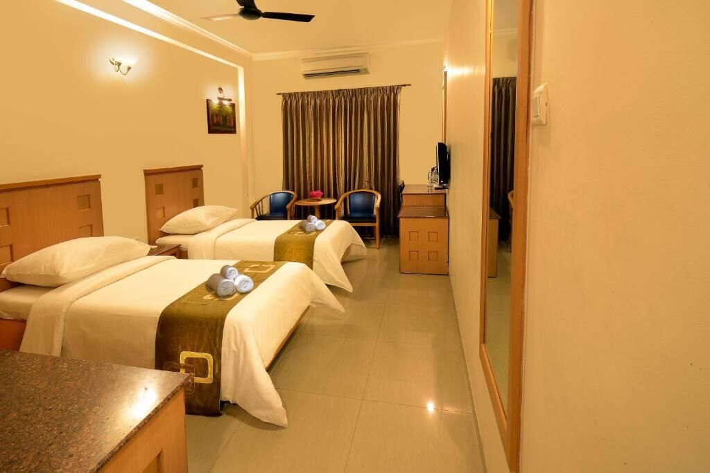 Select Comfort beds, individually furnished, laptop workspace