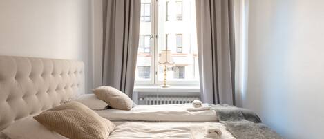 Comfort-Apartment | 1 Schlafzimmer, Bügeleisen/Bügelbrett, kostenloses WLAN, Bettwäsche