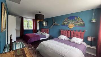 2 chambres, lit parapluie, Wi-Fi gratuit, draps fournis