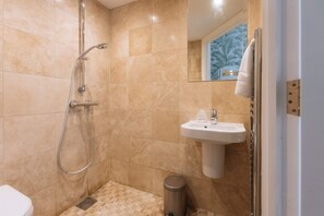 Apartament bàsic, 2 llits dobles | Bany | Tovalloles, sabó, xampú i paper higiènic