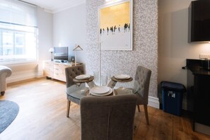 Basic Apartment, 2 Double Beds | Living area