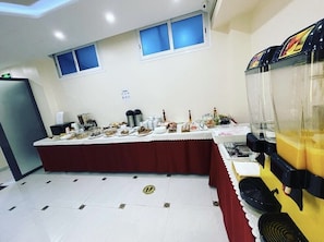 Free daily buffet breakfast