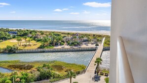 A coastal view with a beach, a boardwalk, and a water body. - FAMILY FAVORITE!! NEW UPGRADES!  Booking for Summer NOW! (Myrtle Beach)