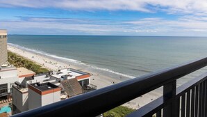 A coastal hotel with a beach view, a pool, and a rooftop terrace. - 14th Floor Ocean View Junior Suite Beautiful Views (Myrtle Beach)