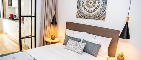 1 soverom, strykejern/-brett, reiseseng for barn og wi-fi (inkludert)