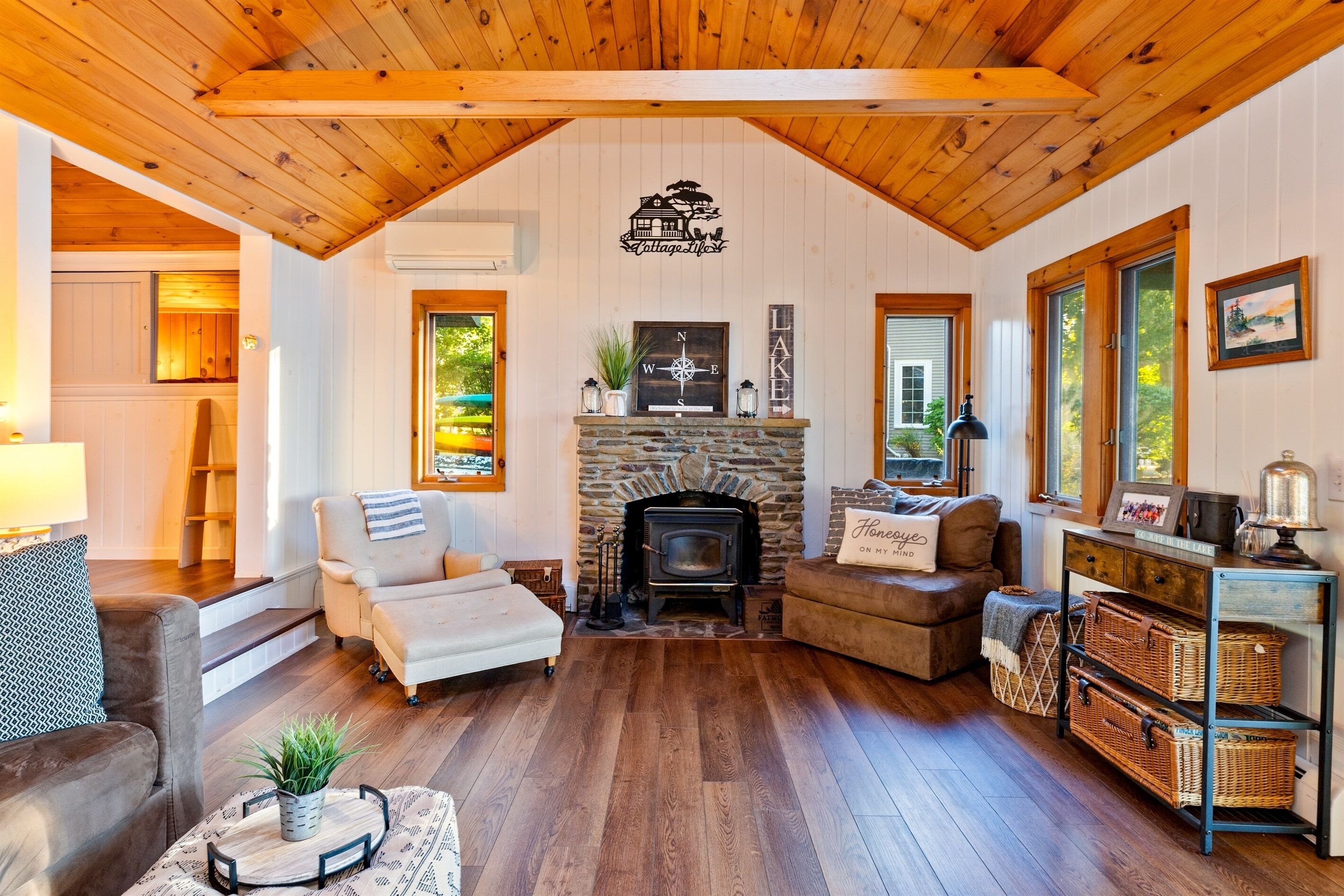 TV connectée, cheminée