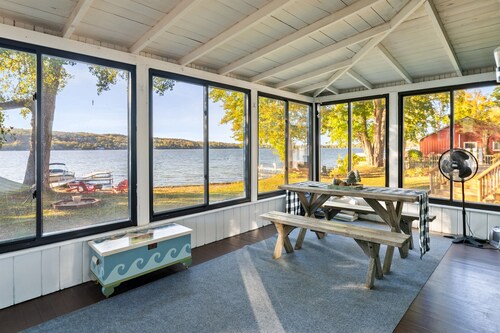 Honeoye Cottage | 50' Lakefront | Dock | FLX