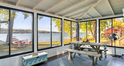 Honeoye Cottage | 50' Lakefront | Dock | FLX