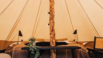 Comfort-telttamajoitus | 1 makuuhuone, ilmainen Wi-Fi, vuodevaatteet