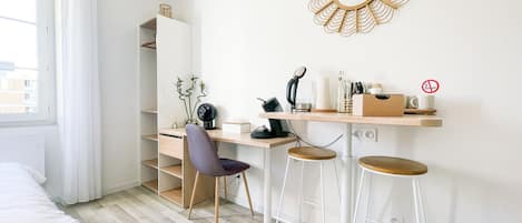 1 chambre, fer et planche Ă  repasser, Wi-Fi, literie fournie