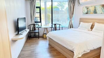 Camera Deluxe, vista giardino | Wi-Fi gratuito, lenzuola
