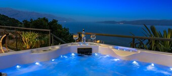 Seaview Villa Matea with 4 Bedrooms, Whirlpool, Sauna, Private pool