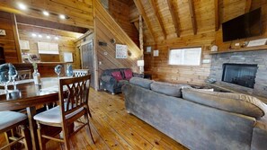 Ferienhütte, 2 Schlafzimmer | Wohnbereich