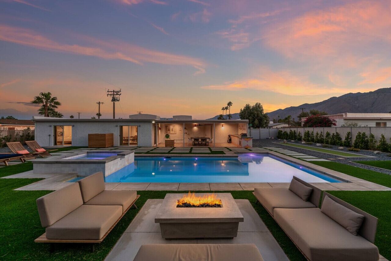 Een verwarmd zwembad