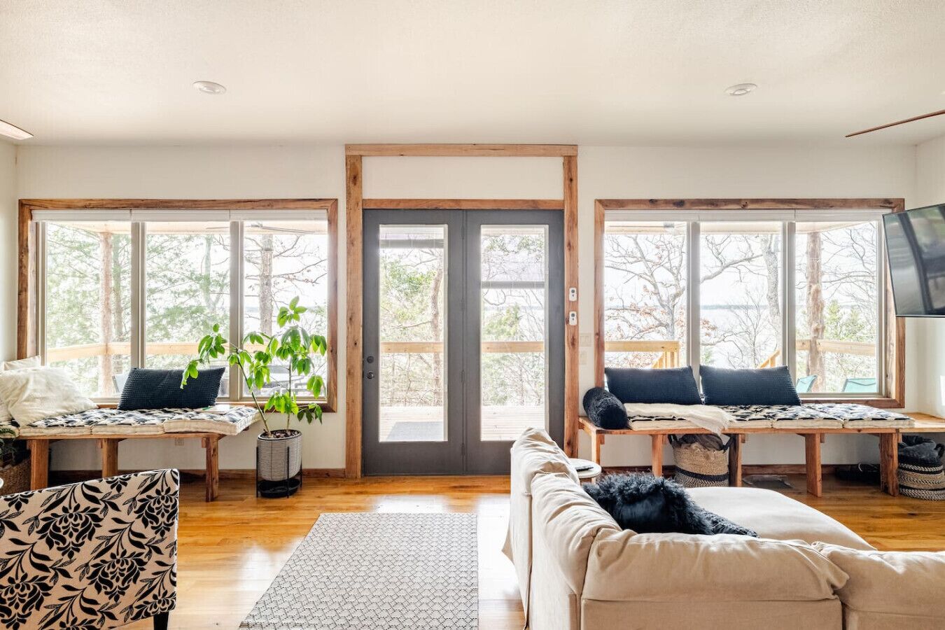 Smart TV, libros, estéreo