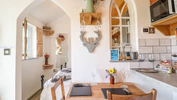 Fridge, dishwasher, electric kettle, toaster
