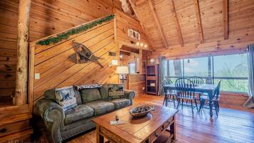 Cabin, 2 Bedrooms | Living area
