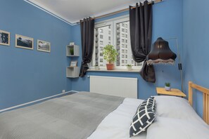 1 soverom og sengetøy