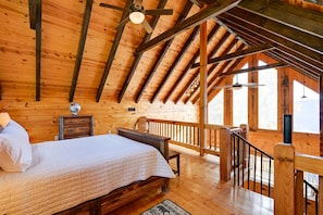 House (2 Bedrooms) | 2 bedrooms, iron/ironing board, free cots/infant beds, bed sheets - Bryson City Getaway: Private Hot Tub & Scenic View (Bryson City)