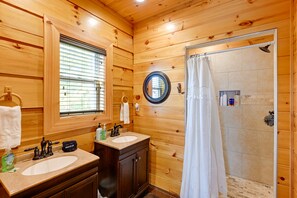 House (2 Bedrooms) | Bathroom - Bryson City Getaway: Private Hot Tub & Scenic View (Bryson City)
