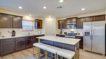 Microwave, oven, stovetop, dishwasher