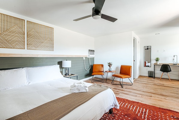 1 habitación, escritorio, wifi y ropa de cama