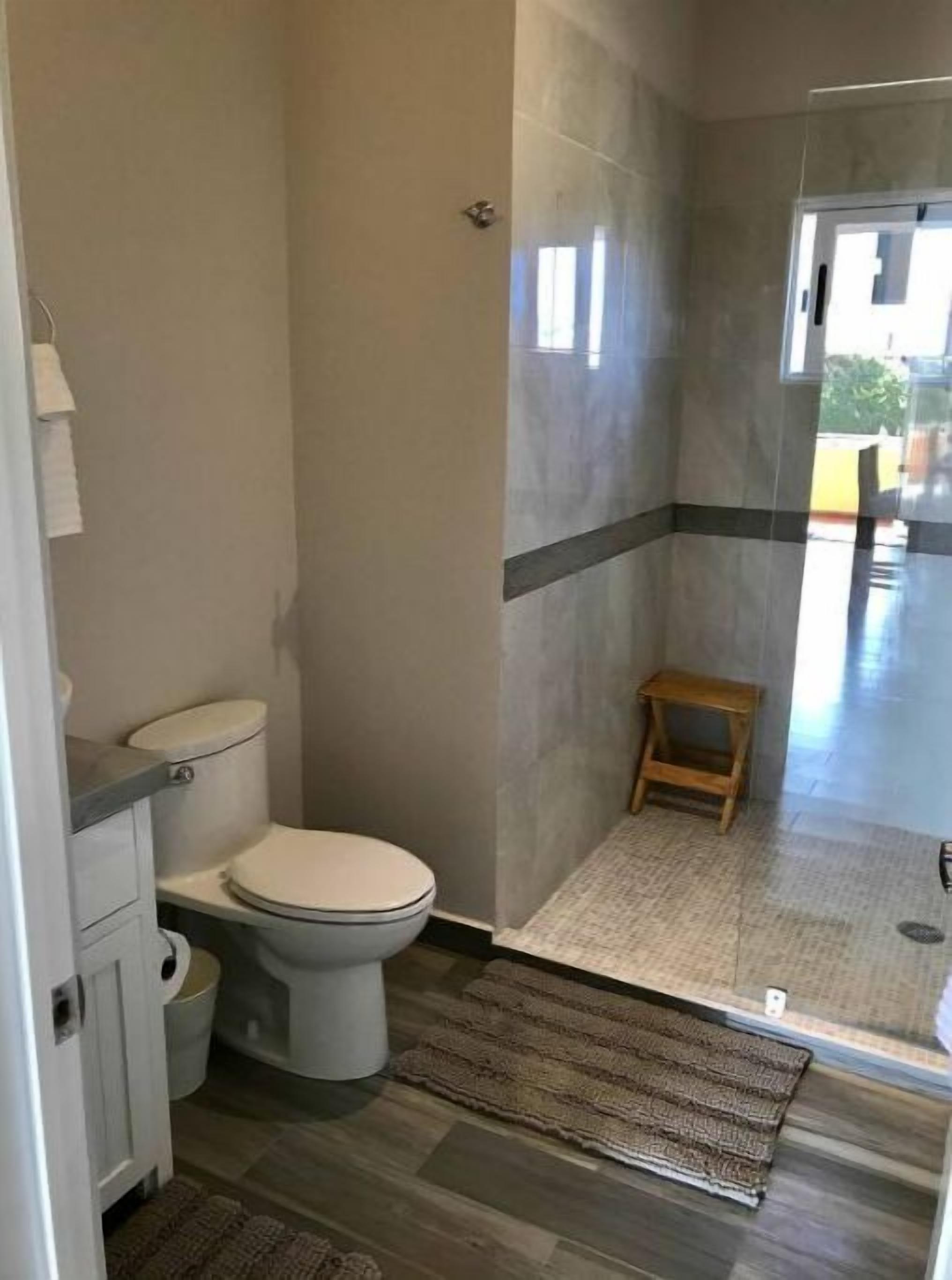 Towels, soap, toilet paper