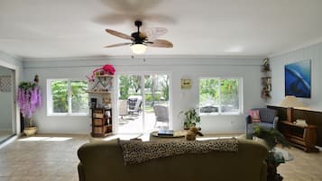 Una Smart TV, libros