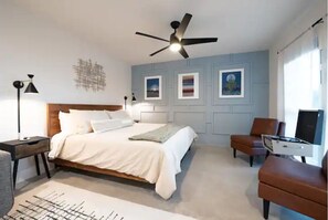 1 soverom, strykejern/-brett, wi-fi (inkludert) og sengetøy