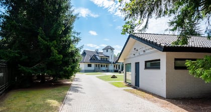 Luxury 6-bedroom Villa with Secured Yard & House, Inside Pool, Private Gym etc