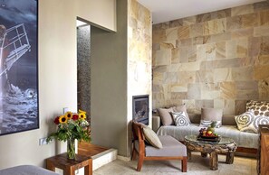 Junior Suite, 1 King Bed with Sofa bed | Living area | Flat-screen TV