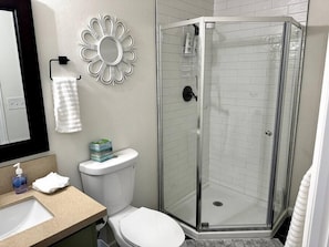 Hair dryer, towels