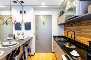 Basic Apartment | Private kitchen - My Space Bela Vista (São Paulo)
