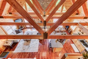 Smart TV, fireplace, video games, foosball