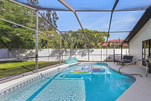 Una piscina riscaldata