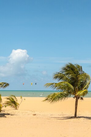 Di pantai dan pasir putih