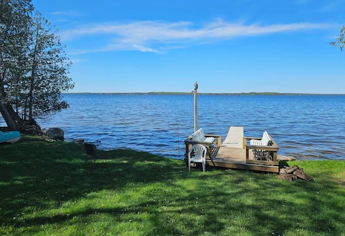 Lakehouse Dream, on Big Manistique Lake Germfask/Curtis Mich.Centrally located.