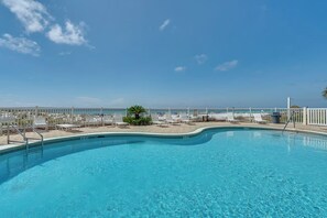 Et oppvarmet basseng