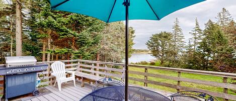 屋外ダイニングエリア