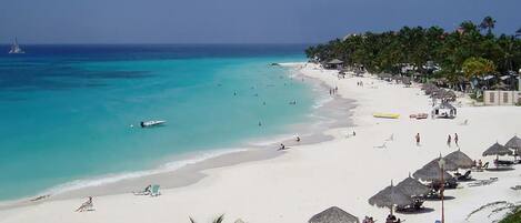 Sun loungers, beach towels