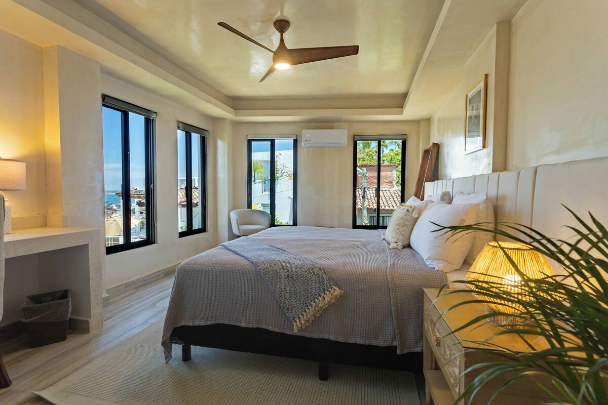 Quiet - Standard Partial Sea View | Draps en coton égyptien, literie de qualité supérieure, surmatelas