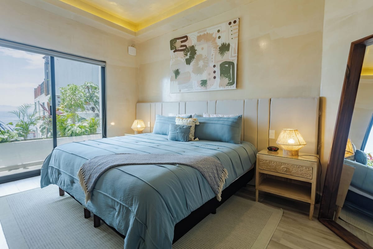 Deluxe ocean view - VISTA BONITA | Draps en coton égyptien, literie de qualité supérieure, surmatelas