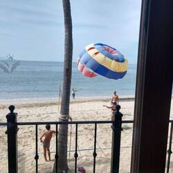 On the beach