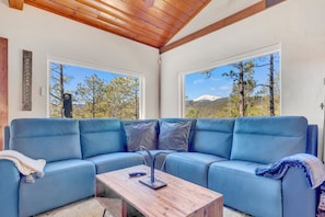 Smart TV, fireplace, video games